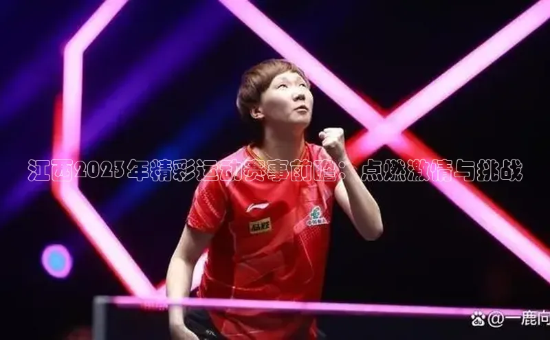 江西2023年精彩运动赛事前瞻：点燃激情与挑战